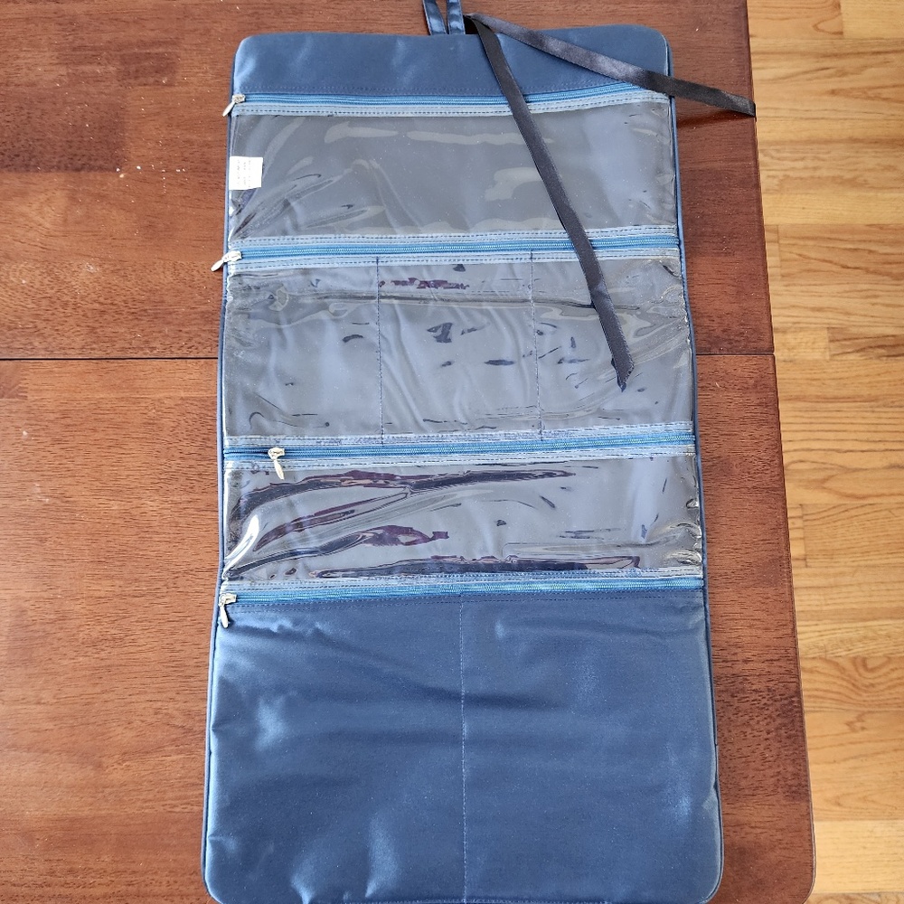 Satin flat travel bag